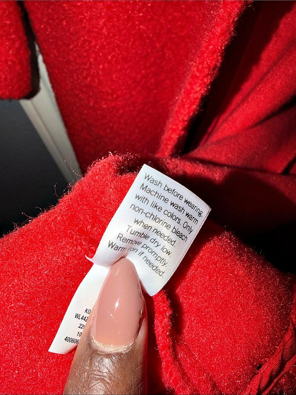Lauren Conrad Red Orange Teddy Sherpa Coat Jacket Size Medium - Picture 11 of 12
